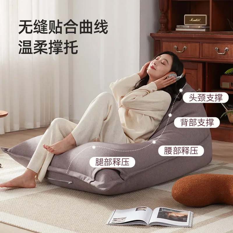 Lazy sofa can lie down and sleep tatami small apartment balcony leisure bean bag sofa single bay window small sofa