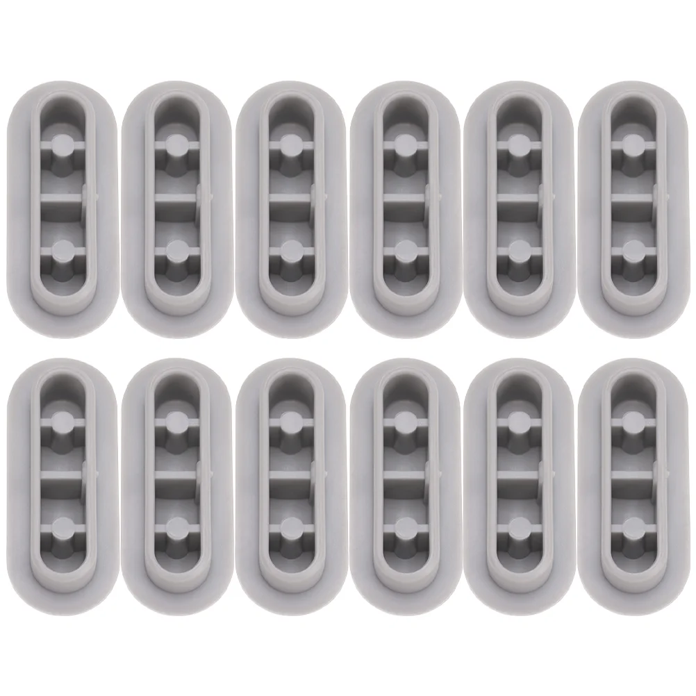 

12 Pcs Toilet Gasket Anti-slip Gaskets Seat Cushioning Mat Bumper Pad Bumpers Pads Lid