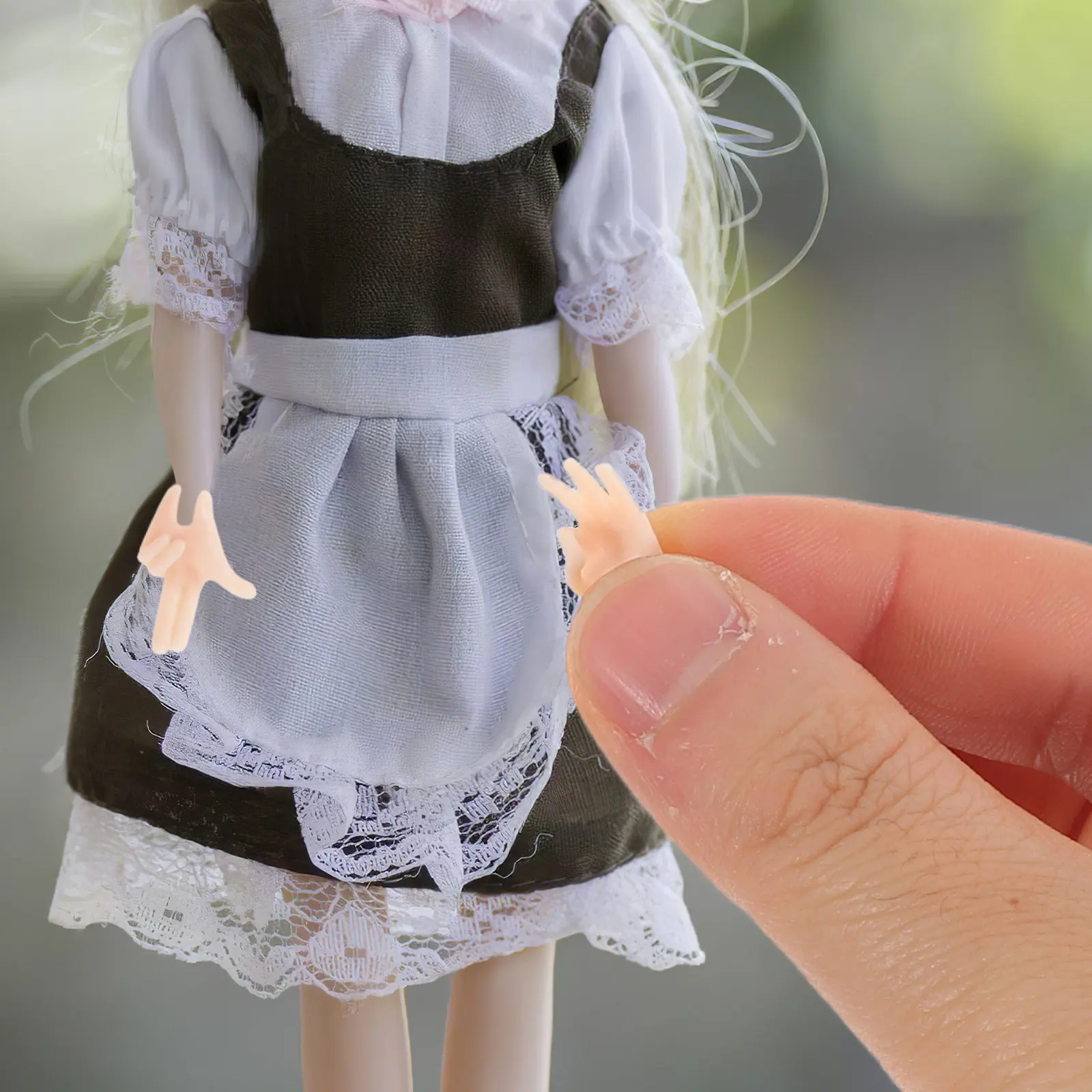 

6 пар гибких подвижных пластиковых рук-моделей, реалистичные миниатюрные детали для ремонта и DIY-проектов