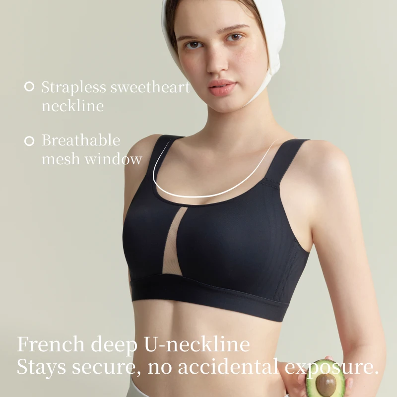 Picture 7: SUJIIN Sexy Plus Size Supportive Bras for Women Seamless No Underwire Minimizer Bra Female Full Cup Breathable Bralette XM091