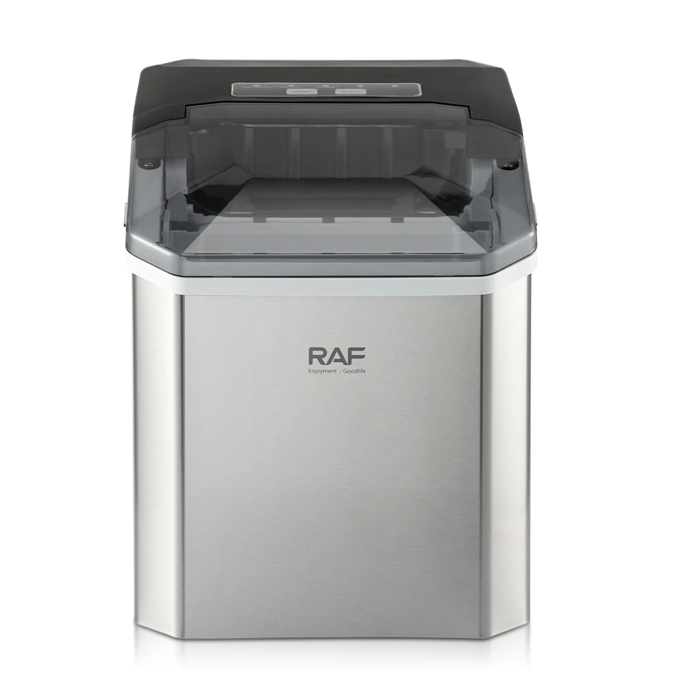 RAF Home Automatic Fast Self Cleaning Ice Cube Maker Machine 24LBS in 24 Hours with Full Ice Reminder Adjustable Size