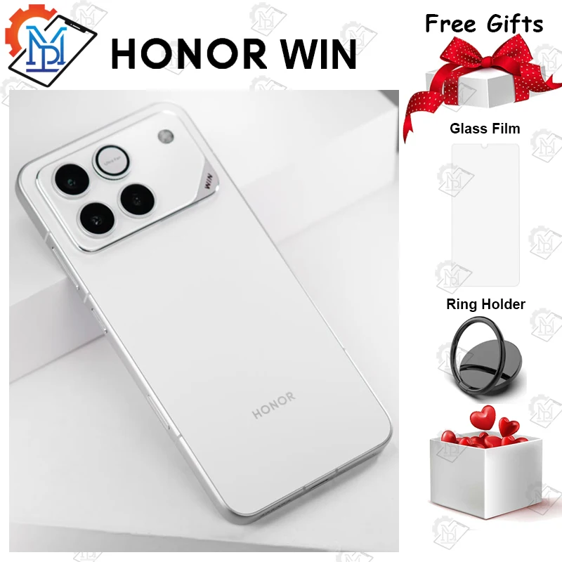 Original HONOR WIN Game Mobile Phone 6.83'' AMOLED 185Hz Display Snapdragon 8 Elite Gen 5 Big Battery 10000mAh GMS Smartphone