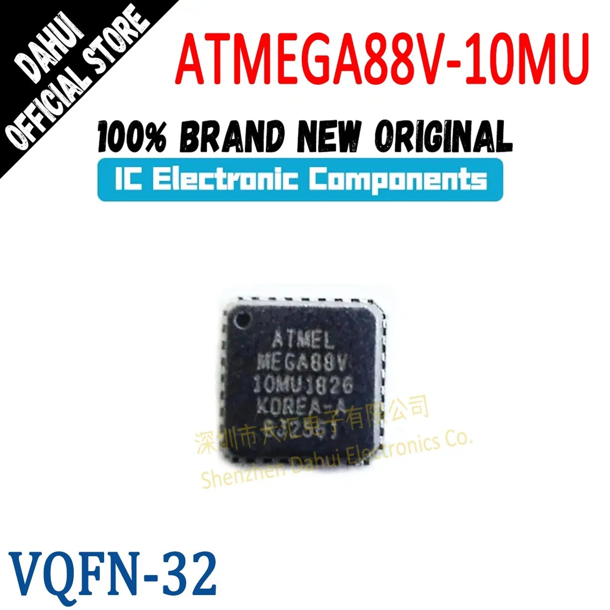 

ATMEGA88V-10MU ATMEGA88V-10 ATMEGA88V ATMEGA88 ATMEGA IC MCU Chip VQFN-32 In Stock 100% New Originl