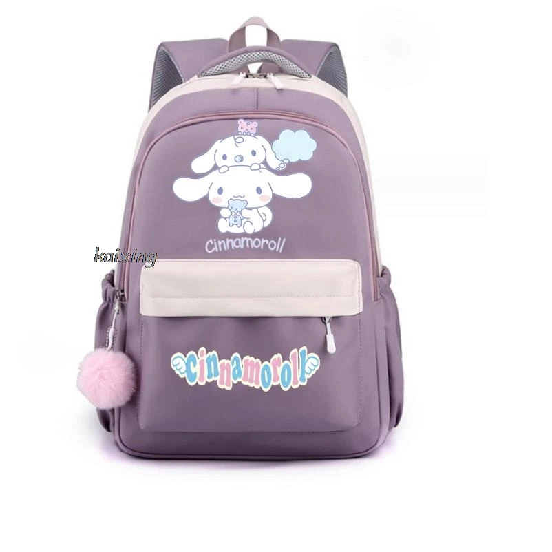 Nowy plecak Sanrio Cinnamoroll dziewczyna chłopiec Anime drukowany Bookbag torba damska Student nastolatek dziecięcy plecak tornister plecak