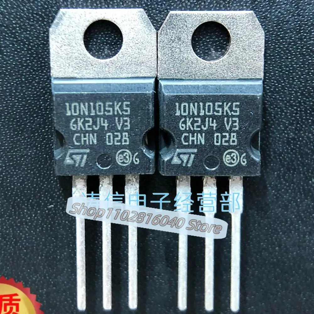 10PCS/Lot 10N105K5 STF10N105K5 STP10N105K5   10A 1050V Best Quality Imported Original Spot