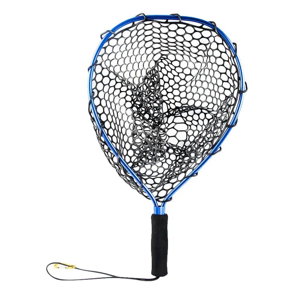 

Aluminum Alloy Net Rubber Mesh Foldable Rubber Mesh Fishing Net Portable for Boating Fly Fishing Nets Lightweight