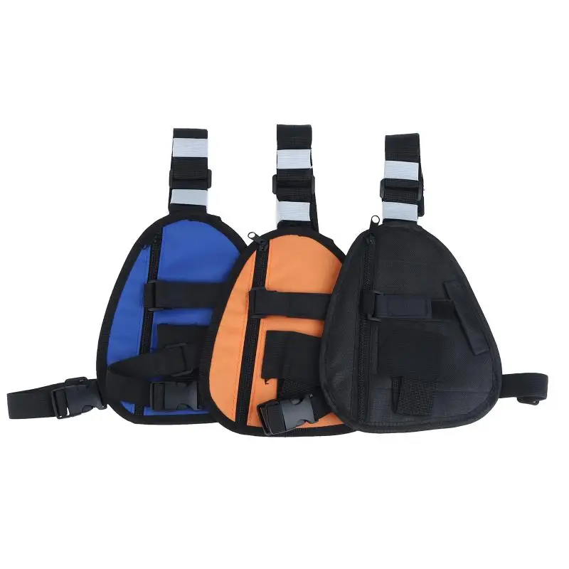Triangle Chest Sling Bag Multifunction Walkie Talkie Storage Crossbody Bag Adjustable Strap For Outdoor Cycling Daily Use