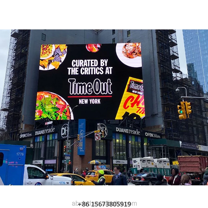 

Наружный настраиваемый светодиодный цифровой рекламный щит с высоким разрешением, стационарная установка, светодиодный экран P3 P4 P5