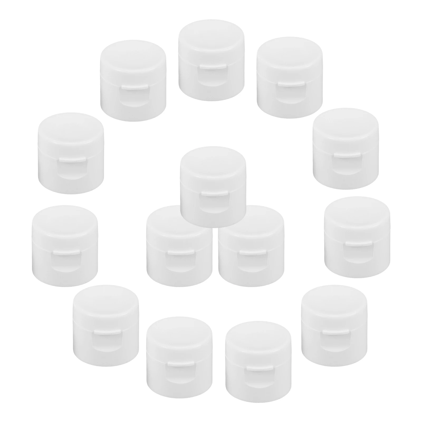 

50pcs Round Flip Bottle Cap Toothpaste Covers Self Closing Compatible Most Brands Keeps Clean PP Material Travel Daily