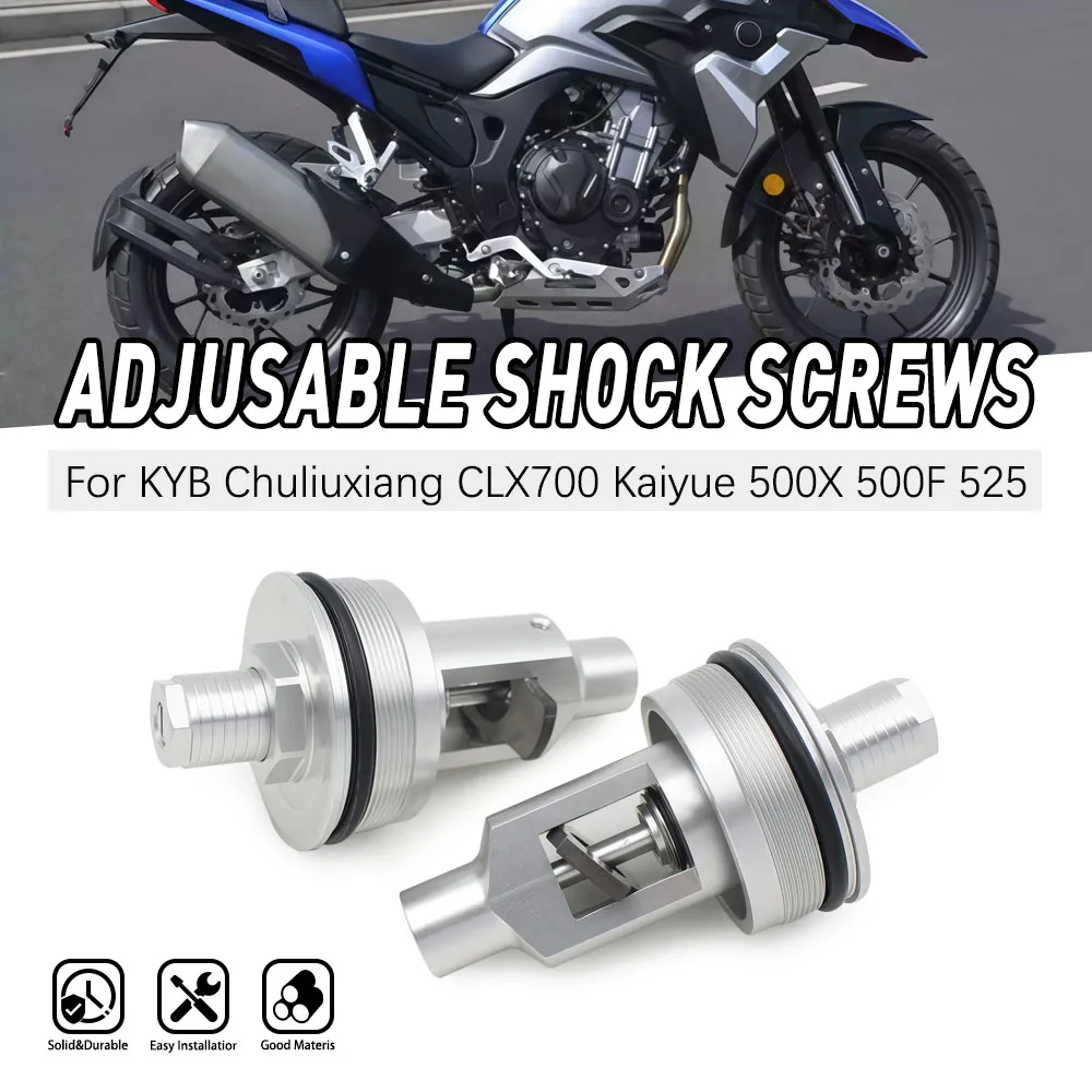 

Для CFMOTO CLX700 800MT 800NK KOVE 525 500X F Регулируемые вилочные трубки, колпачки, регуляторы, винты Shcok, пара