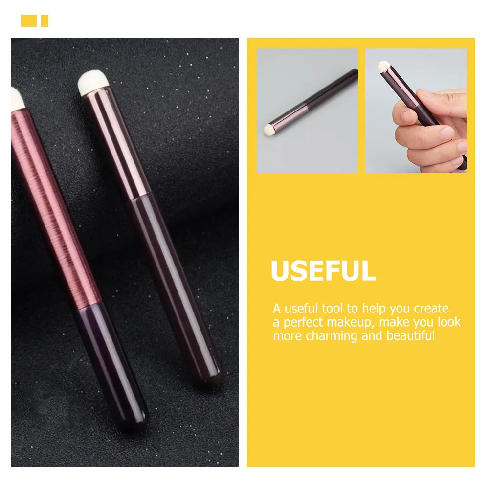 

3pcs Lip Brush Artificial Fiber For Lipstick Lip Gloss Smudge Concealer Eye Shadow Application Makeup Tool Kit Gift
