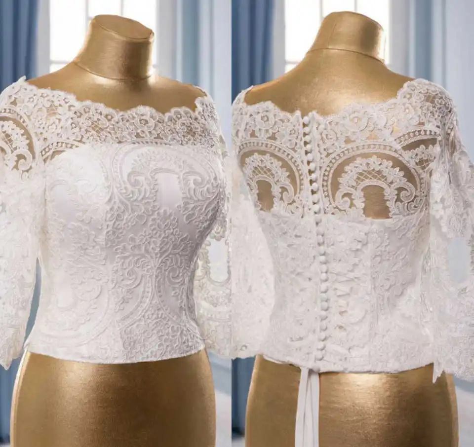 

Элегантная свадебная шаль, свадебное болеро с аппликацией, свадебные накидки с длинными рукавами, свадебная куртка, свадебные аксессуары на заказ