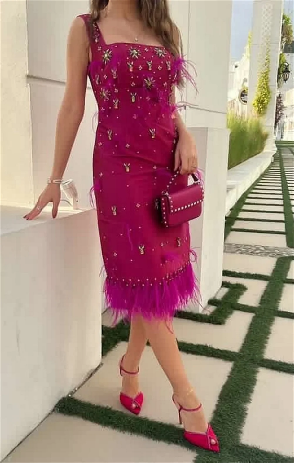Customized Elegant Spaghetti Sheath Vertically S Occasion Evening Gown Ladies For Special Occasions Formal