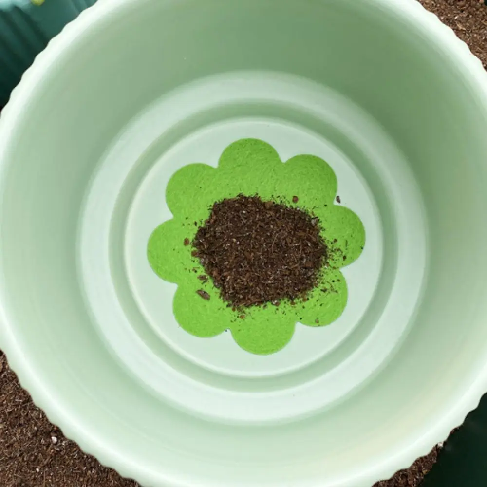 60pcs Polyester Plant Pot Drainage Pad Round Breathable Mesh Planter Hole Filter Mat Green Bonsai Pot Hole Screen For Flower Pot