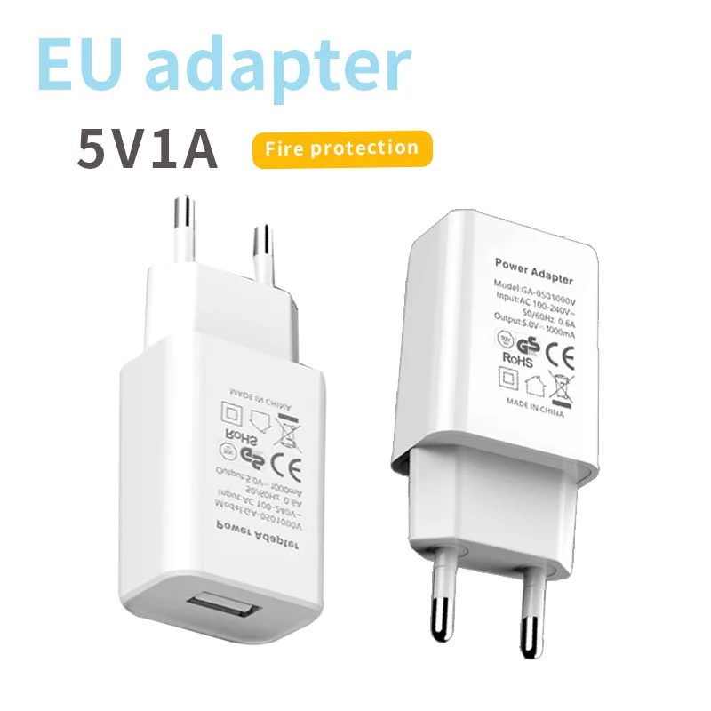 interface usb carregamento cabeca conveniente viagem telefone carregamento duravel lithe preto branco europeu charge plug qualidade ue adaptador dc 5v 1a preto 01