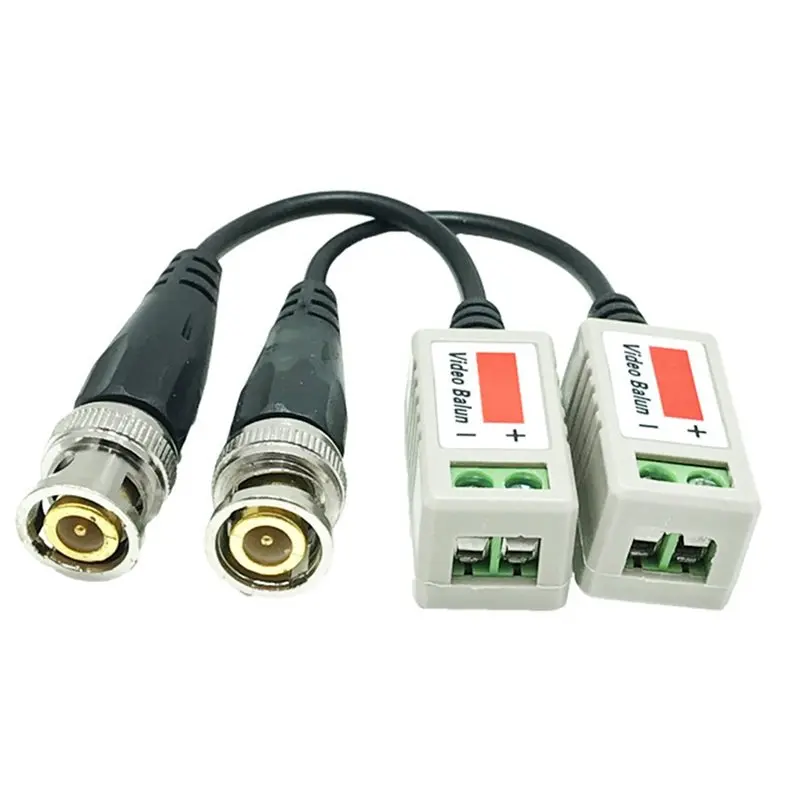UTP Video Balun 50 Pairs(100Pcs) Passive Transceiver BNC Cable Cat5 CCTV