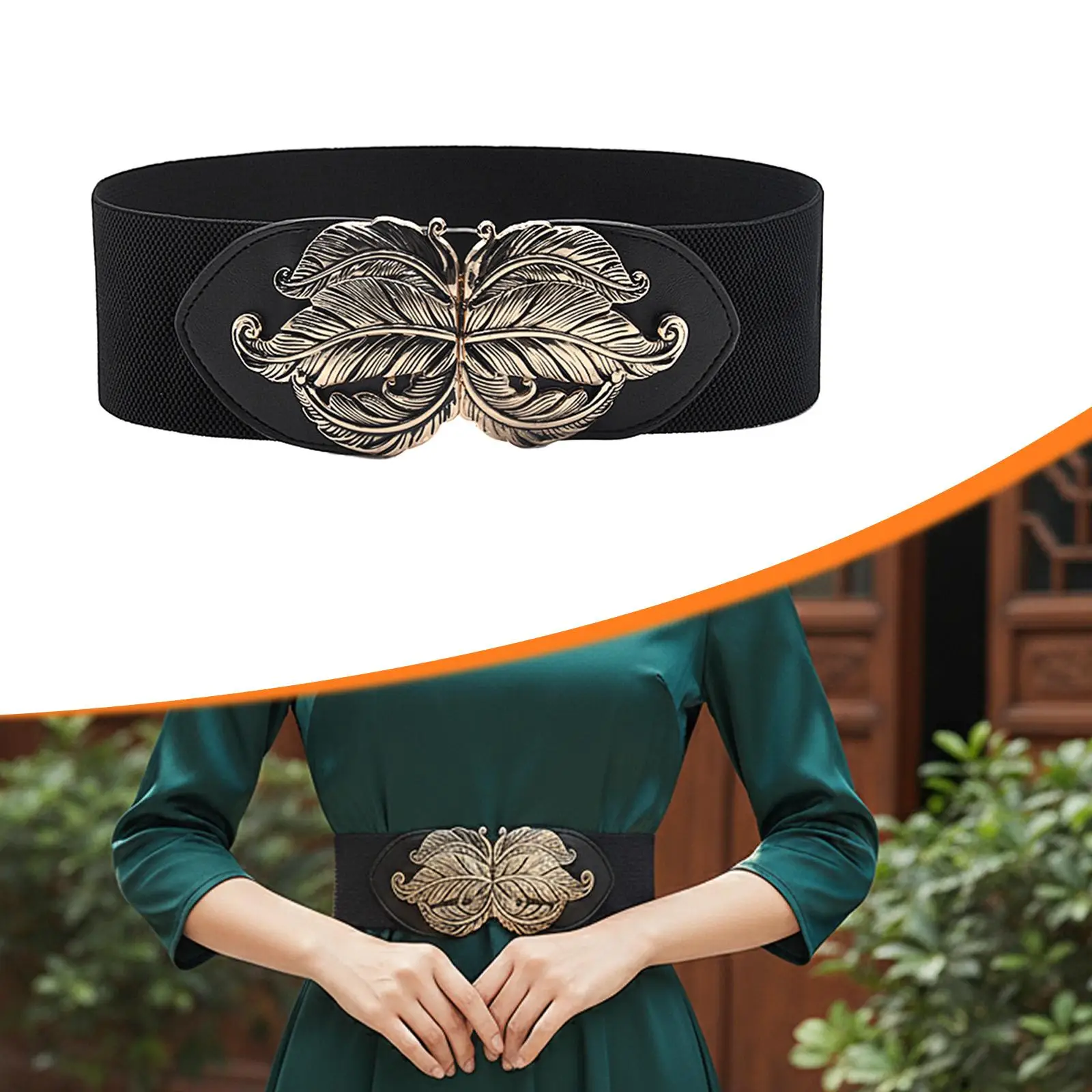 

Женский широкий эластичный пояс, декоративный деловой ремень для рубашки, свитера