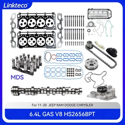 Engine water pump timing chain MDS Lifters Camsahaft Gasket Set Fit 6.4 T L GAS ESG For 11-20 6.4L Hemi Chrysler Dodge Jeep RAM