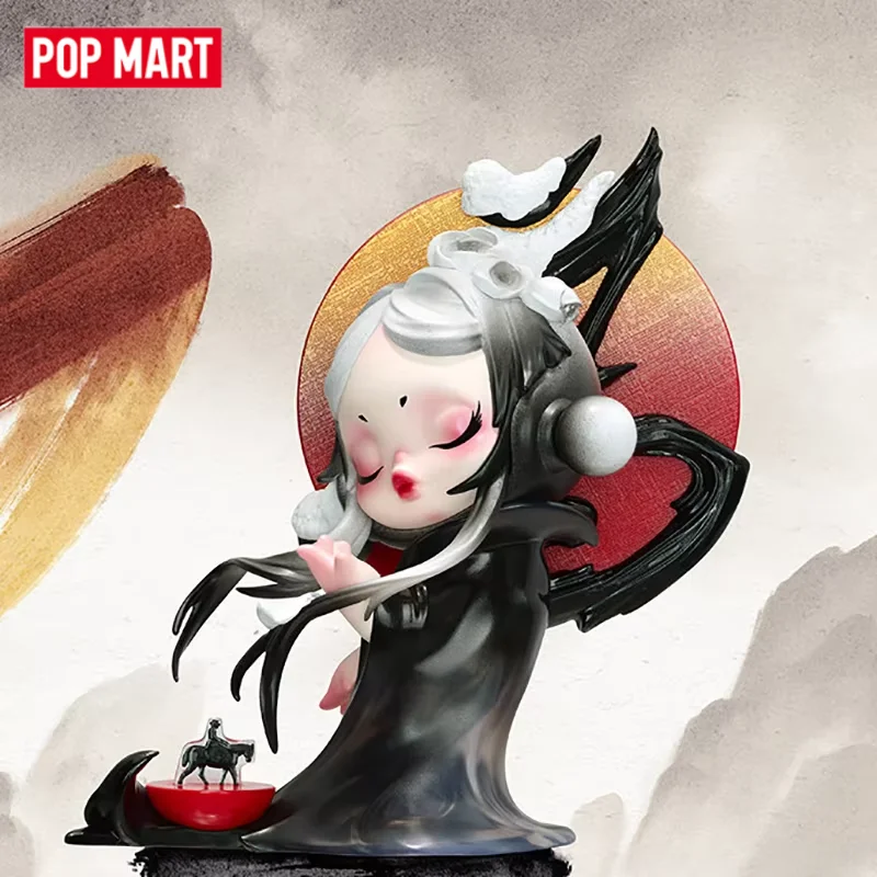 POPMART-caja ciega de la serie Golden Gallop, bolsa de adivinación, decoración de escritorio, bolsa ciega, juguetes, figura de Anime, modelo bonito, regalo para niña