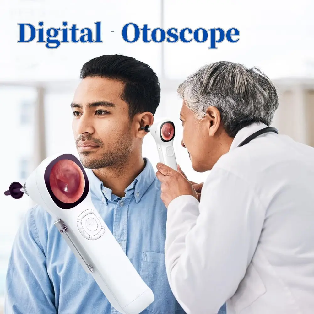 

TESLONG Digital Otoscope 1.45 Inch IPS 720p HD Smart Visual Ear Camera, Ear Wax Removal Tool,Safe for Kids, Adults, Pets
