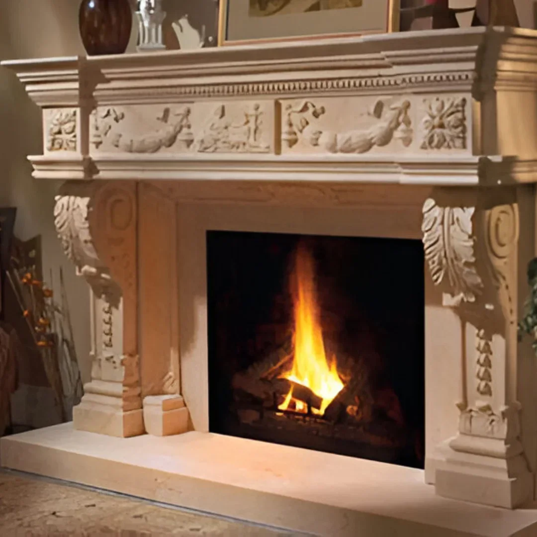 Marble Fireplace SetAntique Marble Fireplace Mantels For Sale European Style Modern Design Victorian White Marble Heritage Guara