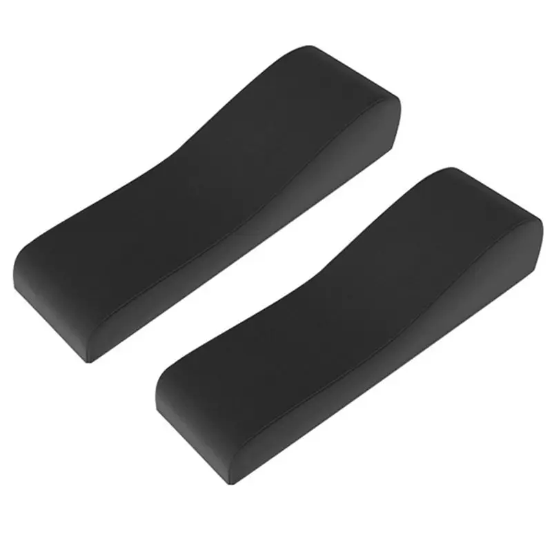 ABUN-2PCS Chair Ergonomic Armrest Cushions Pressure Relief With Memory Foam Armrest Pads Of Chair Black Plush Computer Chair
