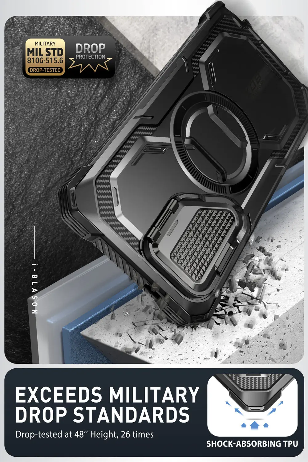 For Samsung Galaxy S24 Ultra Case (2024 Release) 6.8 inch I-BLASON Armorbox Full-Body Rugged Case with Built-in Screen Protector