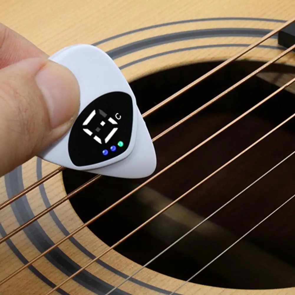 New Guitar Picks With Built In Tunner Real Time Monitoring Best Choice For Acoustic And Electric Instrument Players