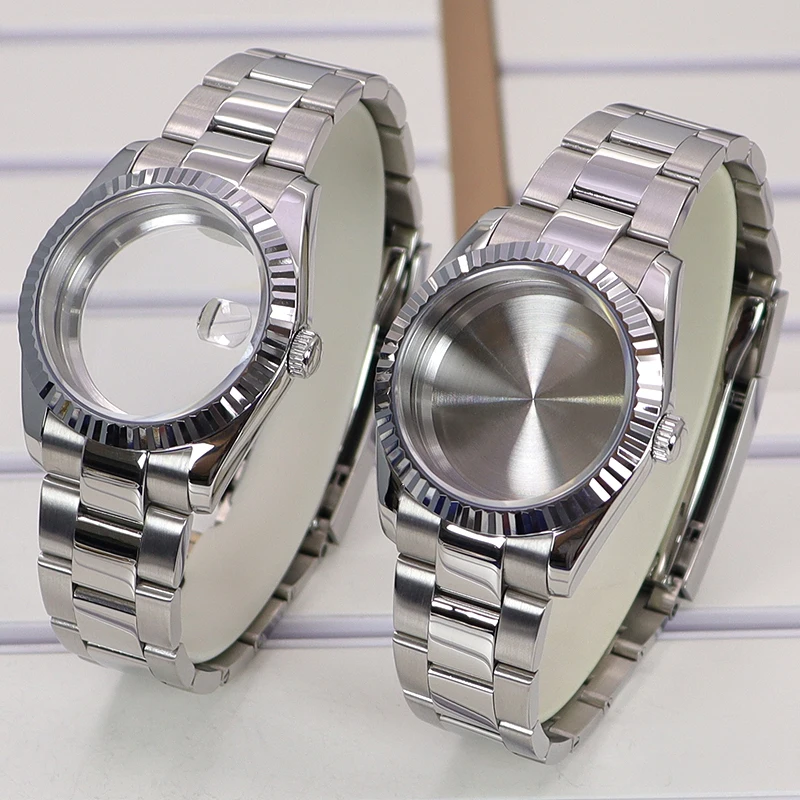 FENYA 36mm 40mm Luxury Watch Case Watchband For Datejust Seiko Nh35 Nh36 Nh34/38 Miyota 8215 Movement 28.5mm Dial Sapphire Glass