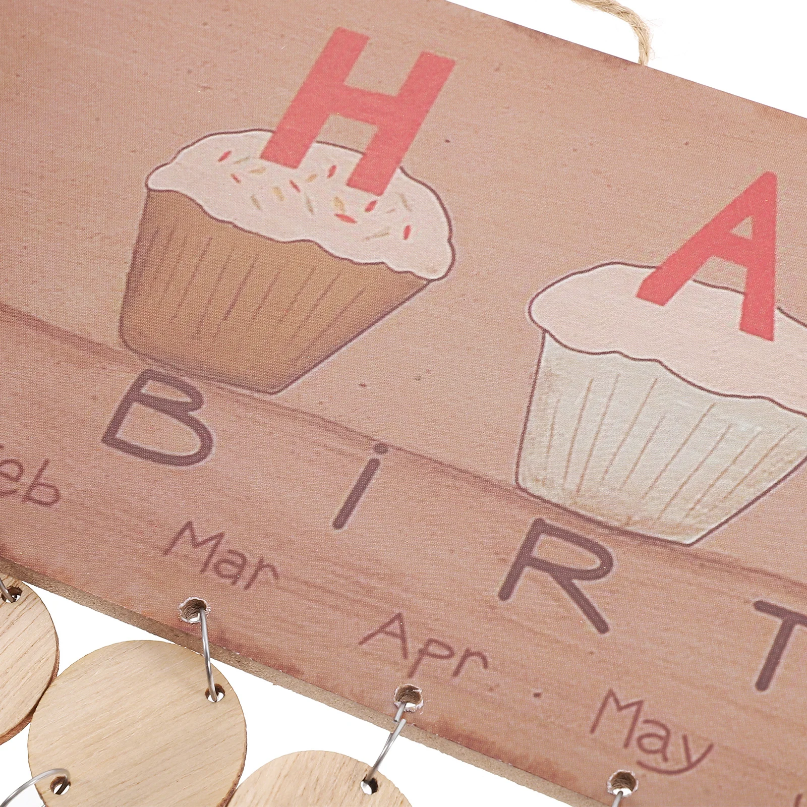

50pcs Birthday Hanging Board Colorful Printed Wooden Letters Diy Home Wall Decor For Anniversary Festival Party Calendar