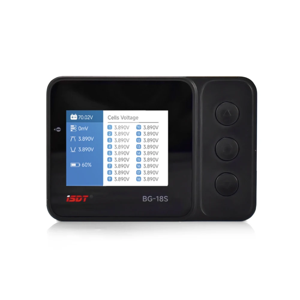 HOT ISDT BG-18S Smart Battery Cell Tester with Voltage Alarm 2.4