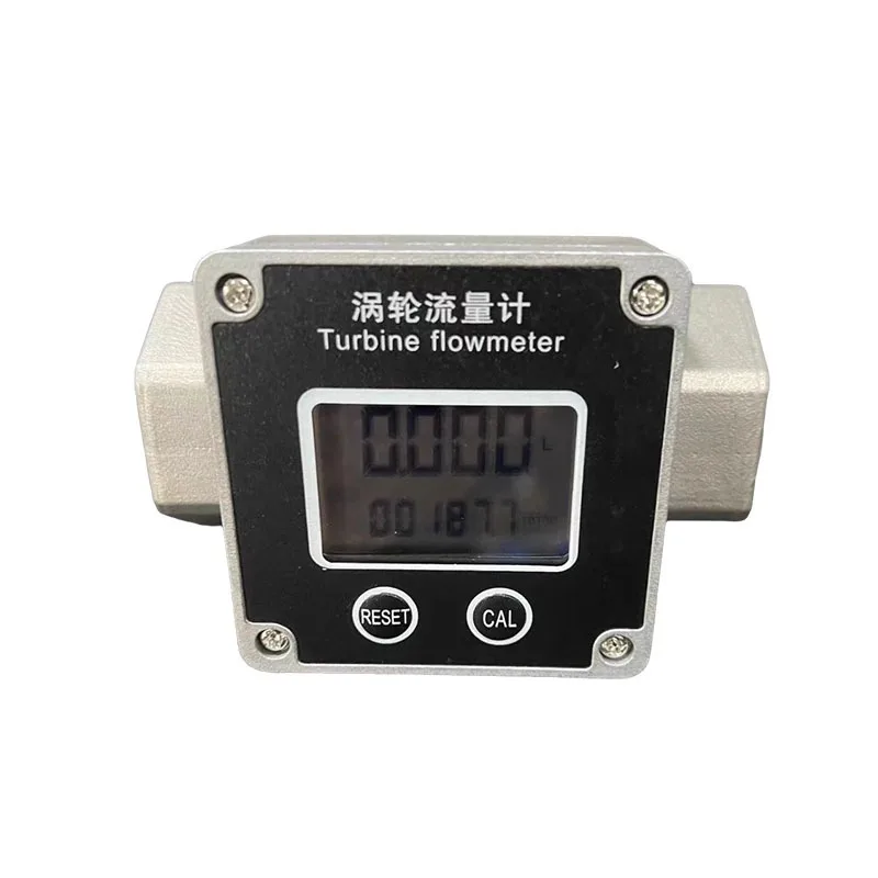 4-Minute Electronic Turbine Flowmeter High-precision Liquid Water Pipeline Meter Aluminum Alloy  Flowmeter