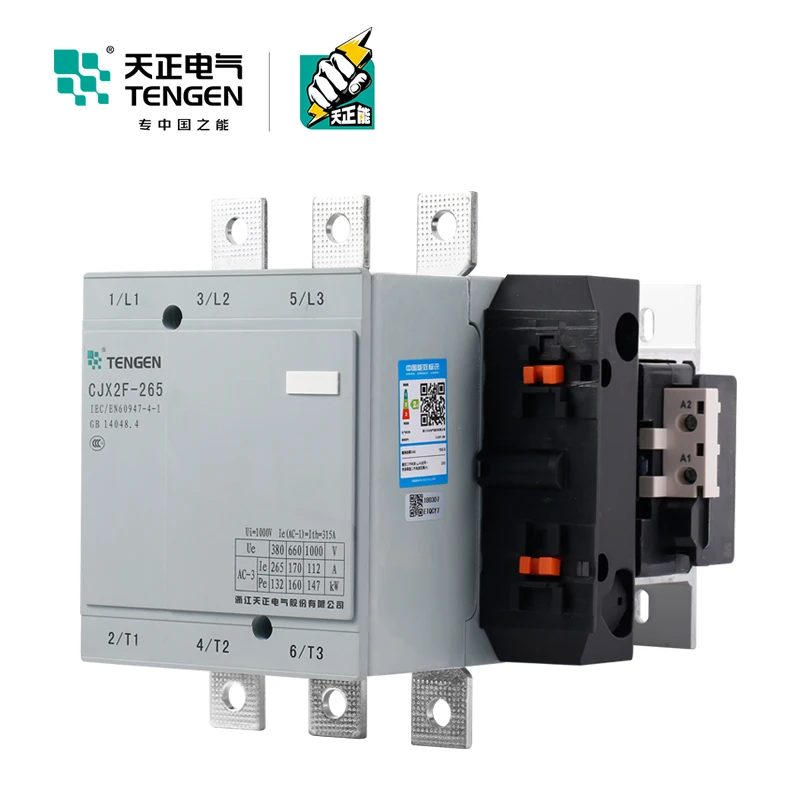 TENGEN Tianzheng Electric CJX2F-265 AC Contactor CDC6 NC2-265A 220V 380V