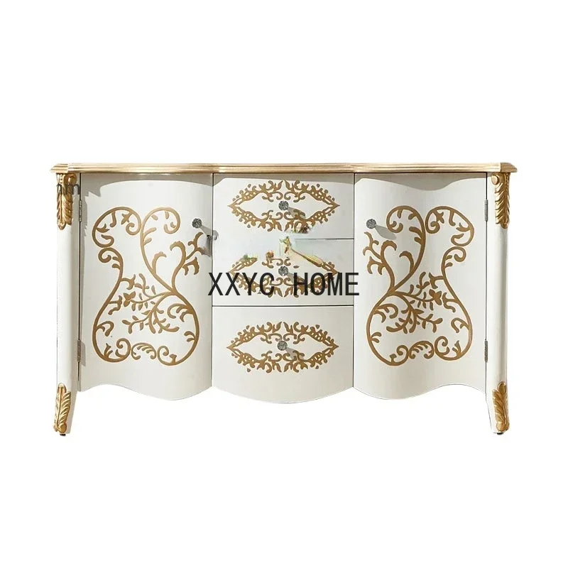 Mobile laterale in stile europeo, mobile da ingresso, mobile divisorio europeo semplice postmoderno, scarpiera alta