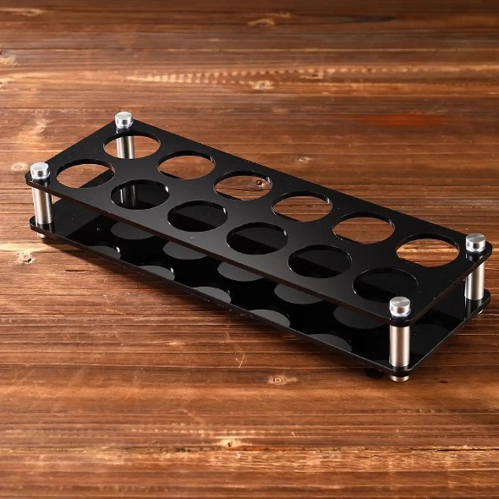 Acrylglas-Tabletthalter mit 12-Loch-Bar für Küche, Party, Restaurant