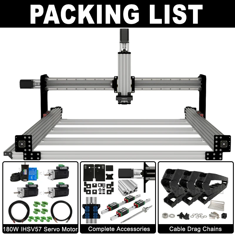 BulkMan3D ULTIMATE Bee 4-Axis CNC Router Machine Kit Ball Screw
