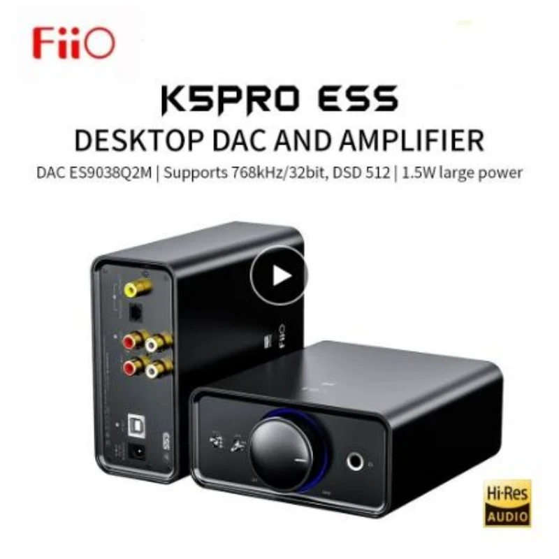 ЦАП и усилитель для дома и компьютера FiiO K5 Pro AK4493EQ | 768K/32Bit и DSD декодирование настольного компьютера