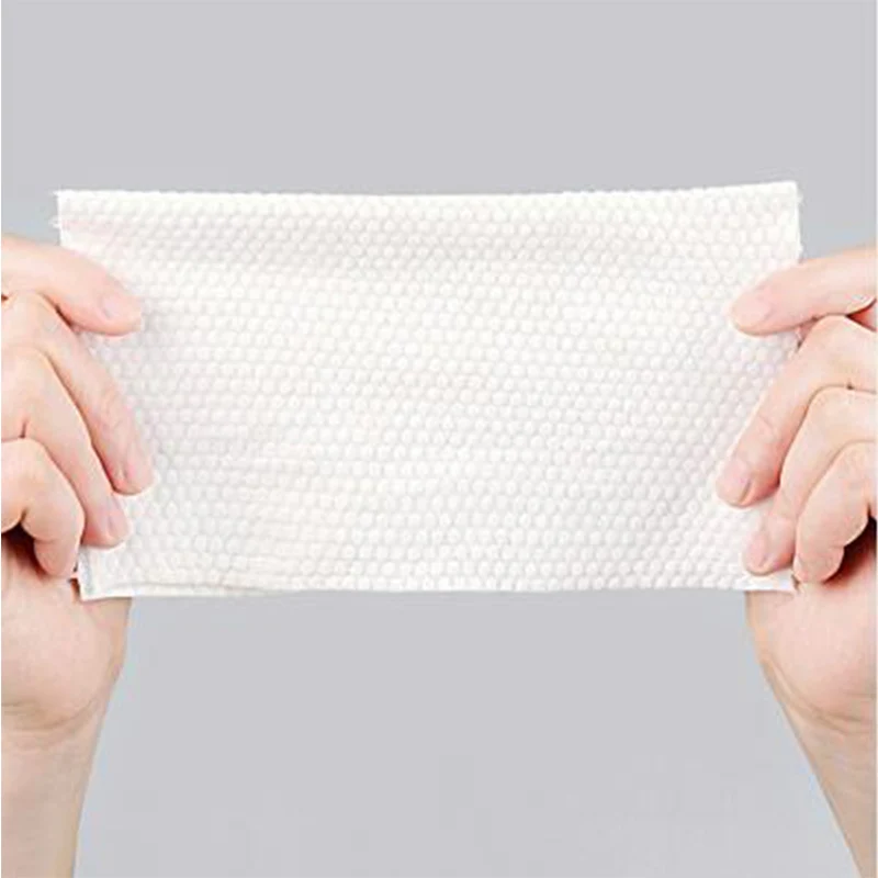 80pcs Facial Towel Disposable Pure Cotton Degradable Beauty Salon Sensitive Skin Face Cloths Portable