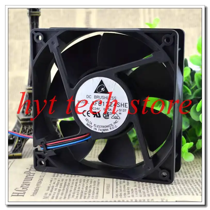 Free shipping for   AFB1224SHE    12038 24V  0.75A cooling fan