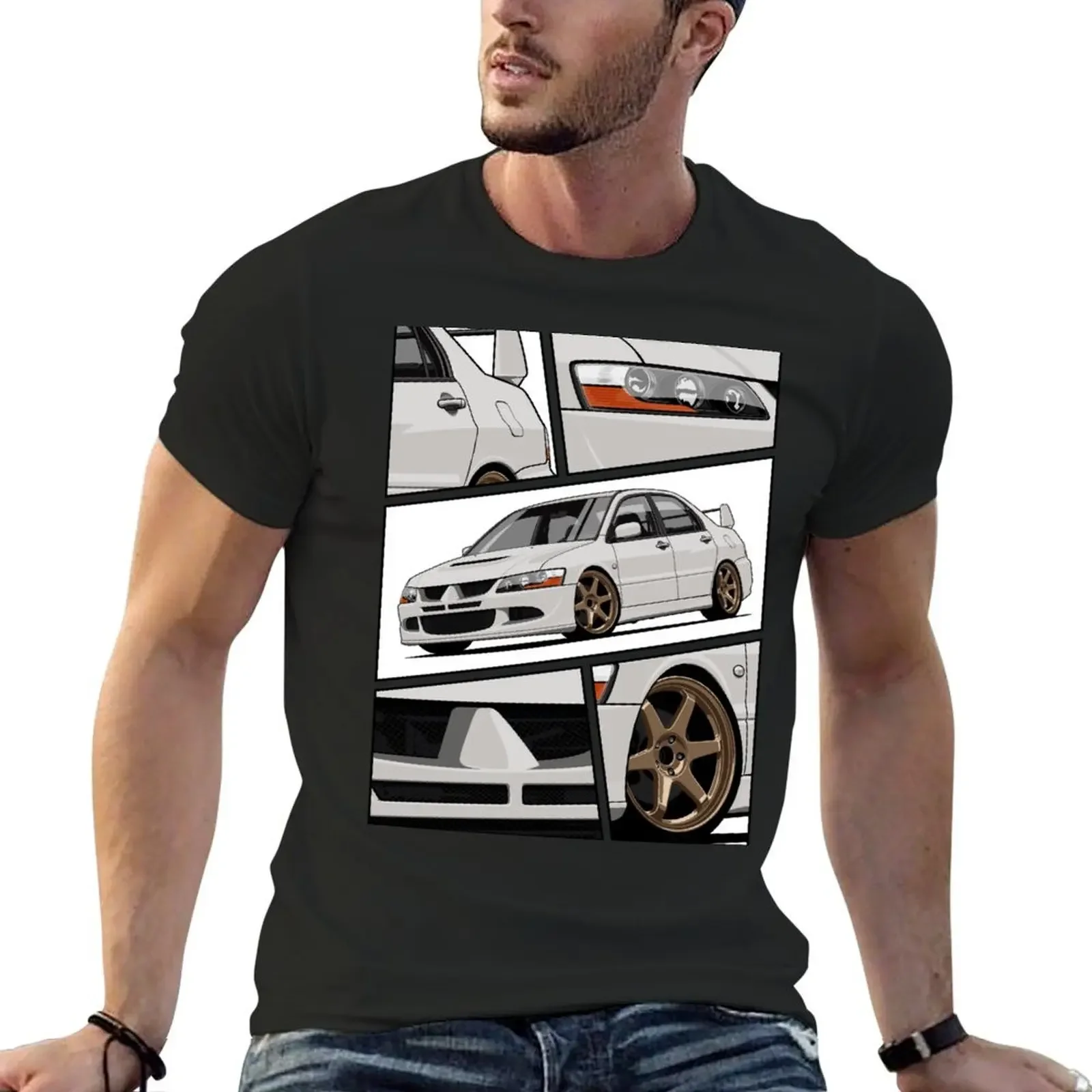 Lancer Evolution VIII (white) T-shirt sublime customs design your own mens funny t shirts