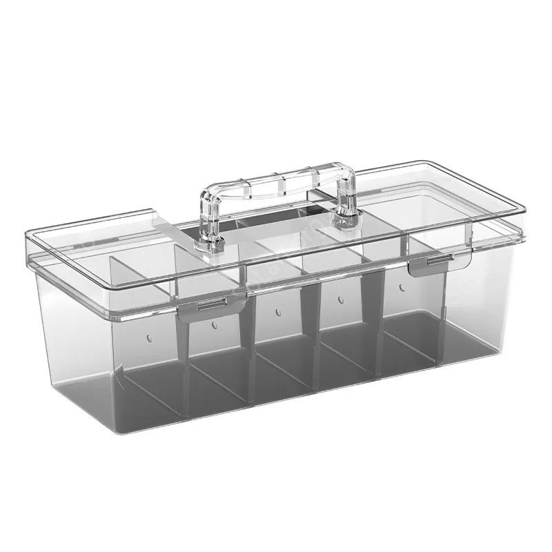 BAOLIAN Transparent Plastic Toolbox with Detachable Divider/independent Small Box Screws/small Parts Storage Box Toolbox