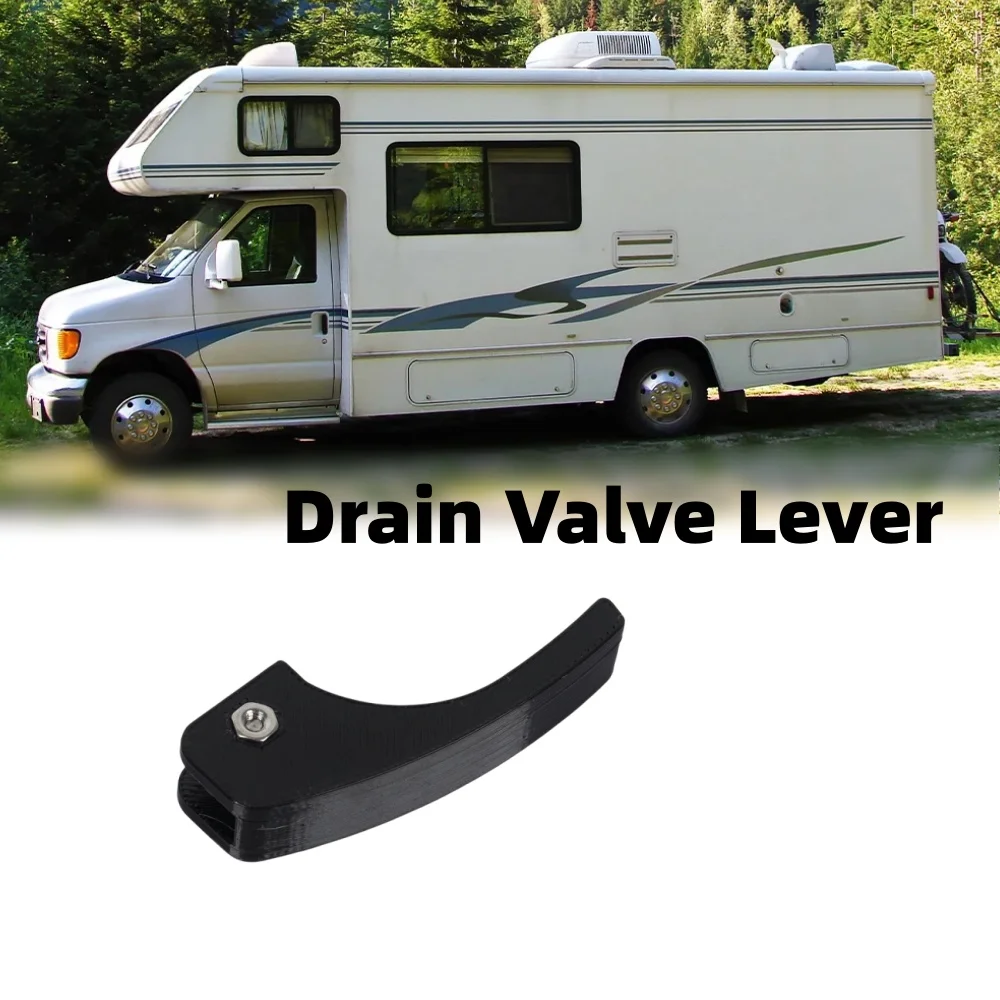 

1PCS RV Drain Valve Lever Emptying Valve Replacement Plastic For Caravans Motorhome Campervan Water Drain Valve Accessories