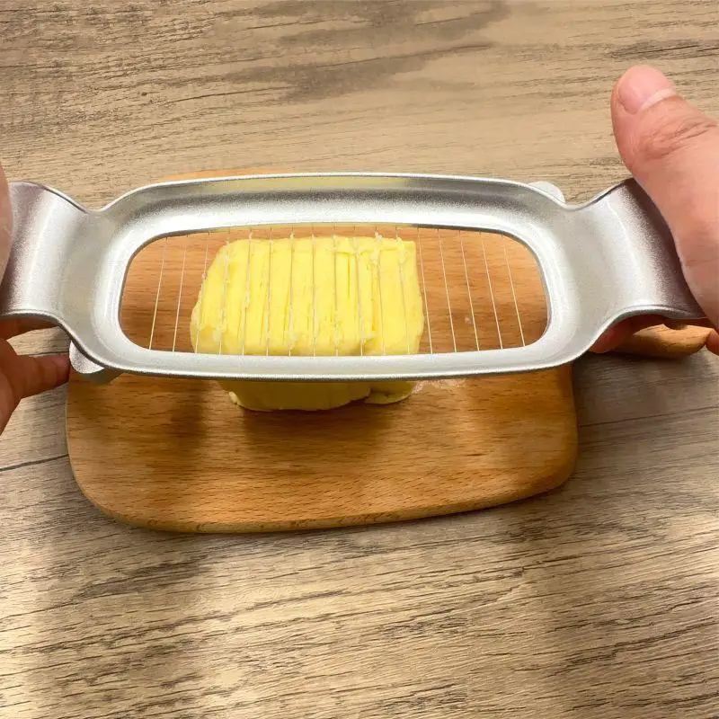Food Safe Aluminium Cheese Cutter Multifunctional Butter Slicer Lightweight Kitchen Gadget for Bread Butter Cheese Slicing