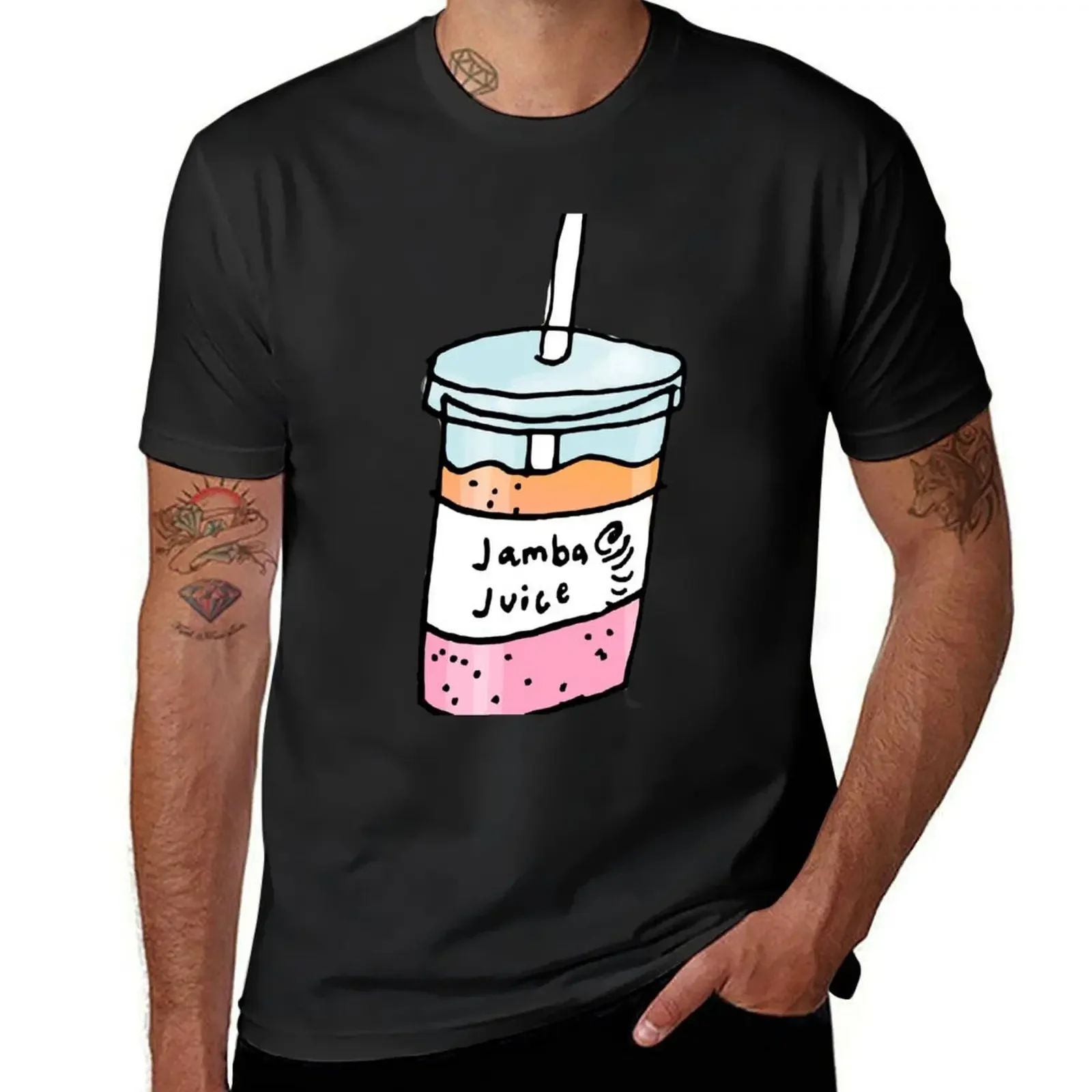 

smoothie cup T-Shirt new edition funny shirt cotton funny t shirts men