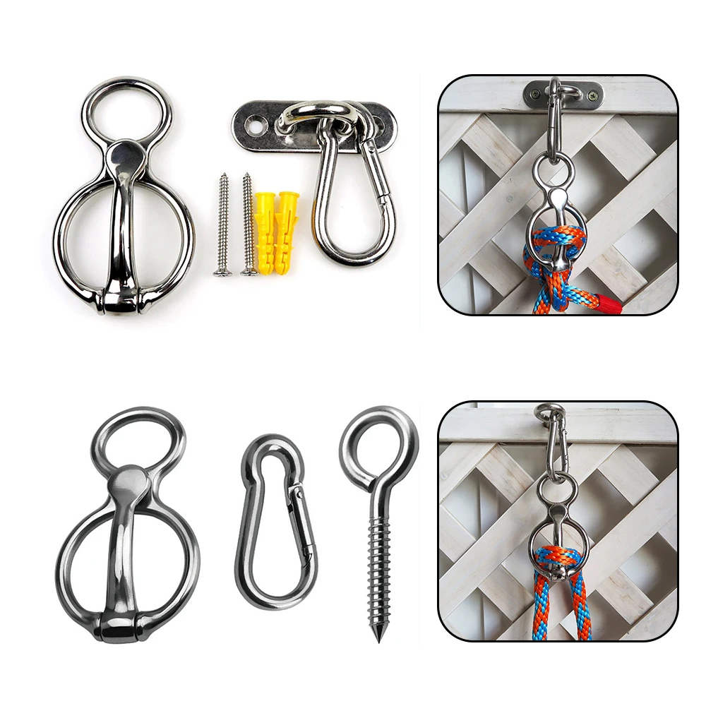 สแตนเลส Carabiner Harness Traces BUCKLE LATCH Bridle Reins เชือก Hasp สําหรับขี่ม้าการฝึกอบรมอุปกรณ์ขี่ม้า