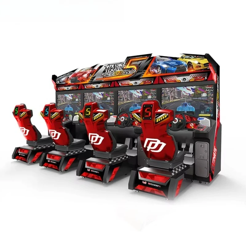 Customized Systems Coin Operated Racing Driving Simulator Game Machine