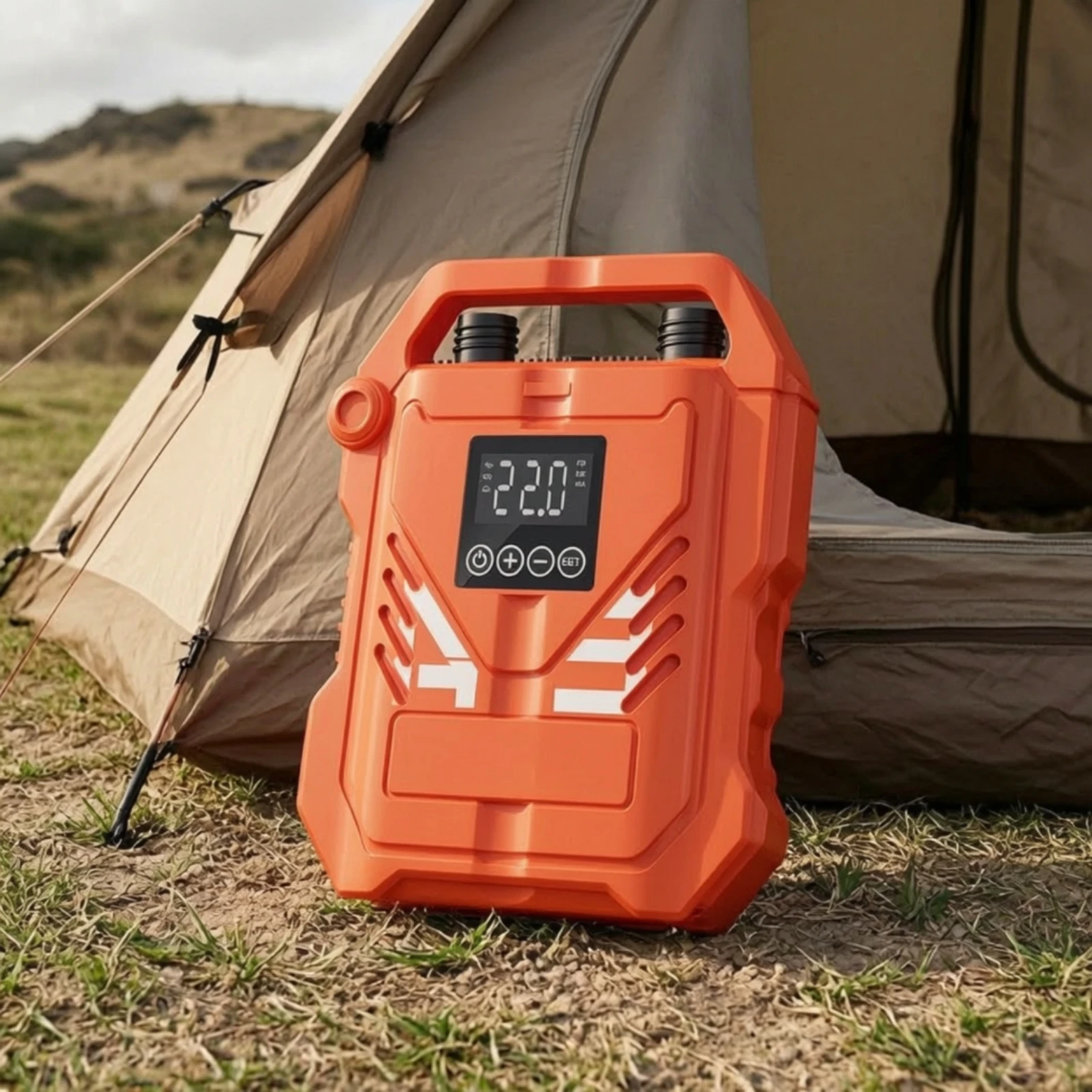 Electric Air Pump Easy to Carry Portable Air Pump Inflator Automatic Fast for Paddleboarders, Beach, Campsite