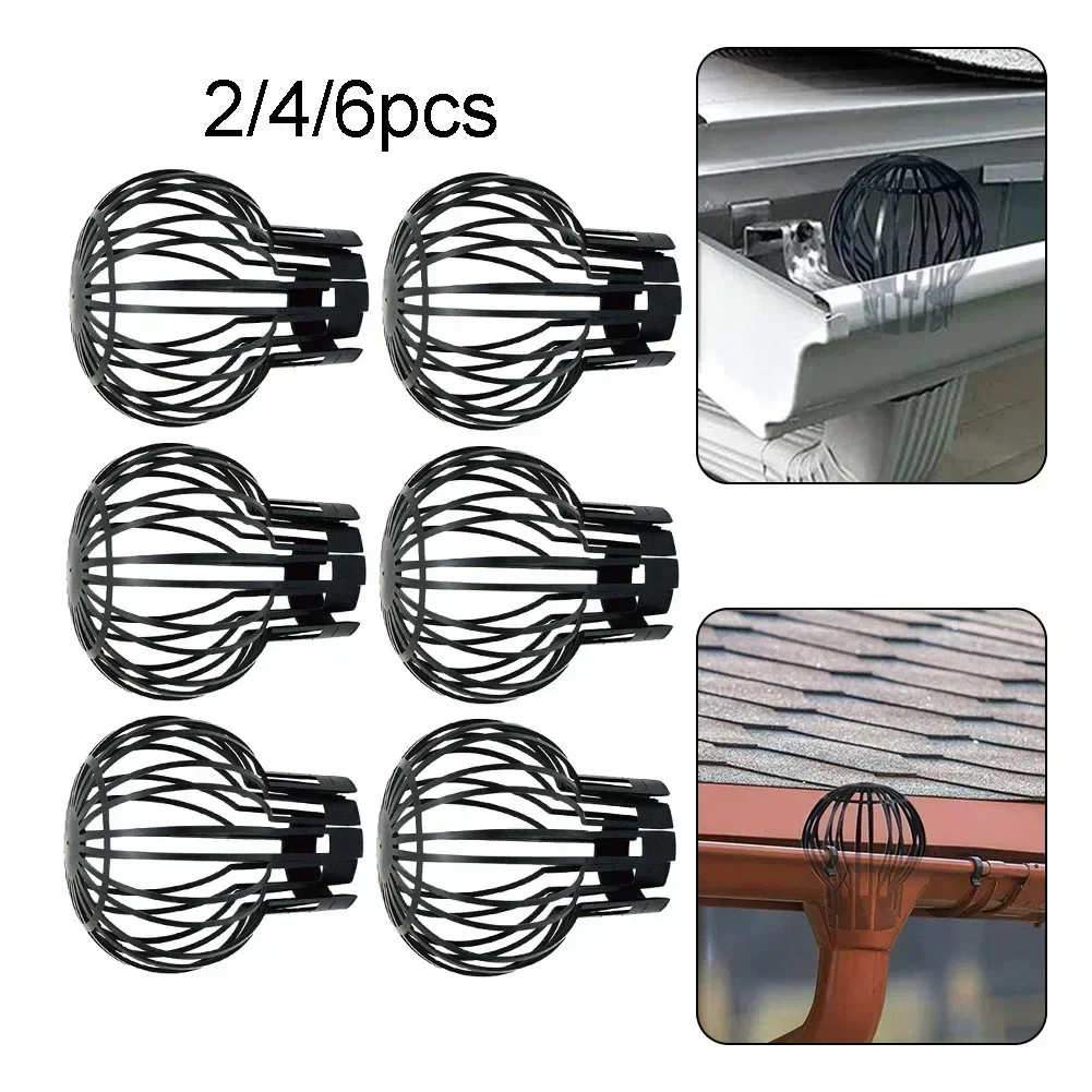 2/4/6pc Downspout Filter Drain Protection Gutter Guard Downspouts Filter Strainer Roof Sheet Gutter Guard Preventing Leaf Debris