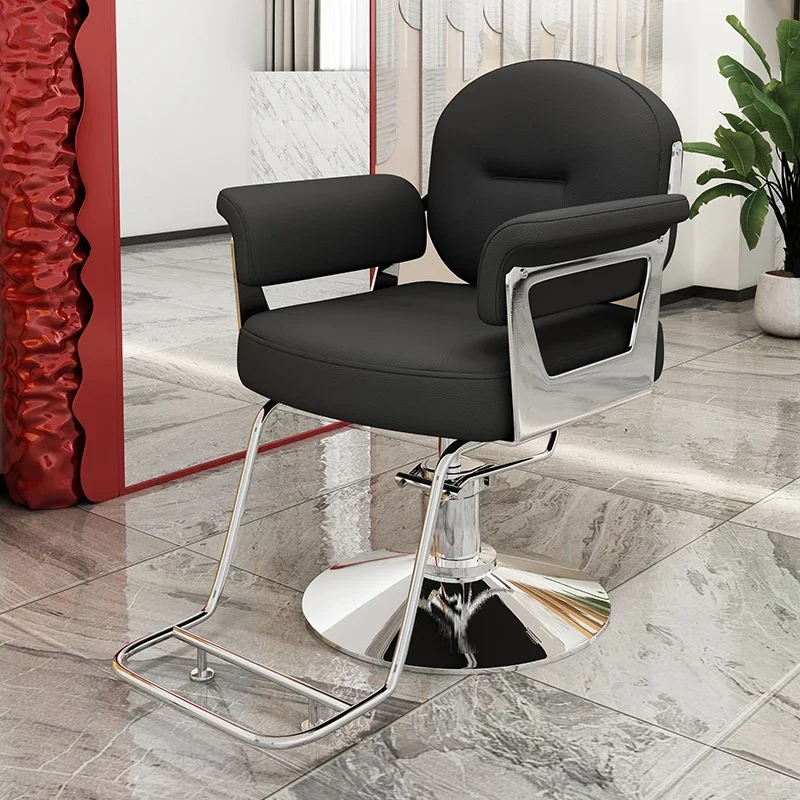 

Professional Barber Machines Spa Chair Cut Hair Salon Stylist Pink Adjustable Tilted Red Black Gold Chairs Professionals Wheels