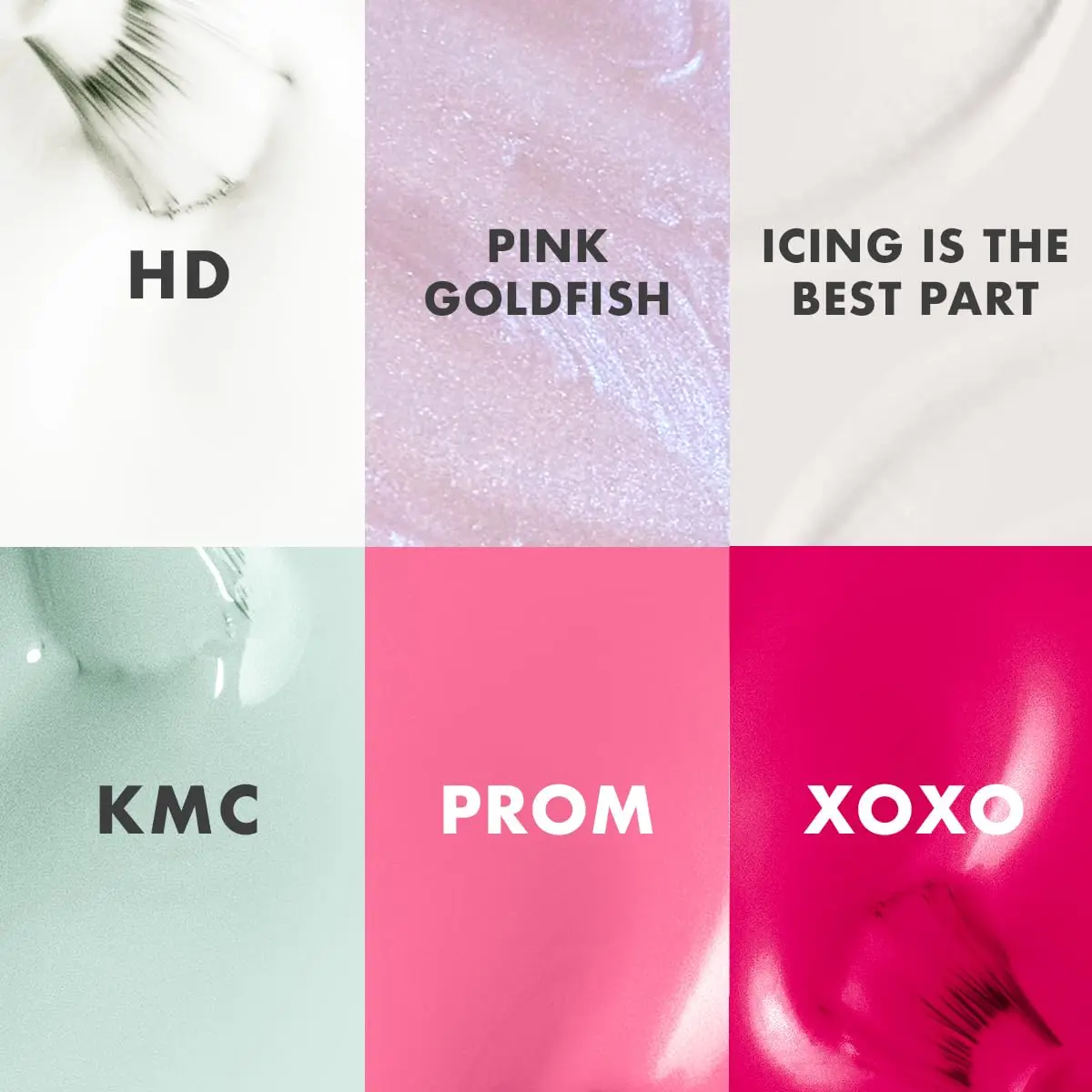 6 Gel Polish Set with Top, Base & Peel-Off Coat | HEMA-Free, Long-Lasting Up to 21 Days | UV LED Lamp Required